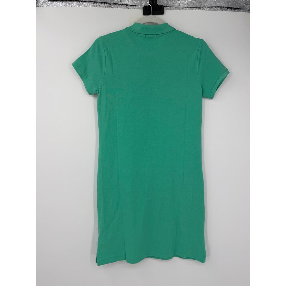NWT $148 Polo Ralph Lauren Womens Cotton Mesh Polo Dress Sz XS Green Pony Logo - Picture 3 of 8